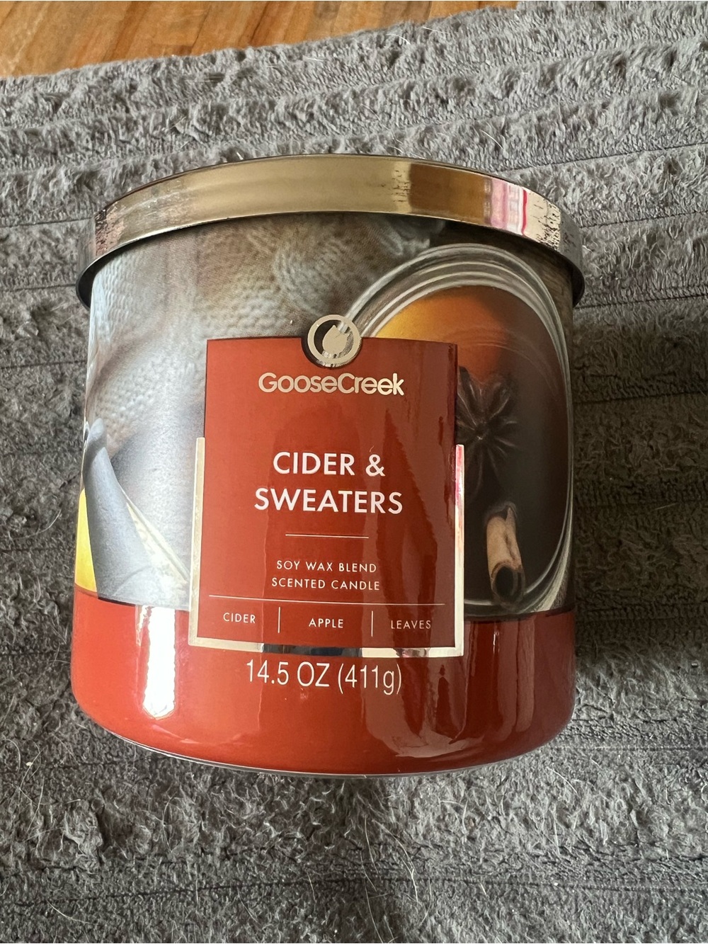Goose Creek Limited Edition Cider & Sweaters 3 Wick Candle Brand New 14.5 Oz